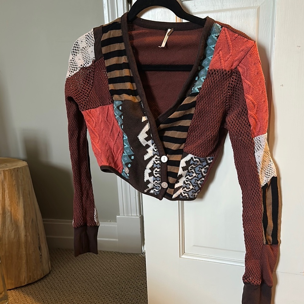 Patchwork Cardigan Sweater